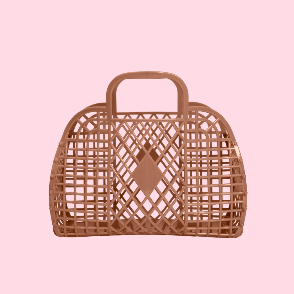 Sun Jellies Retro Basket (Mocha - Small)
