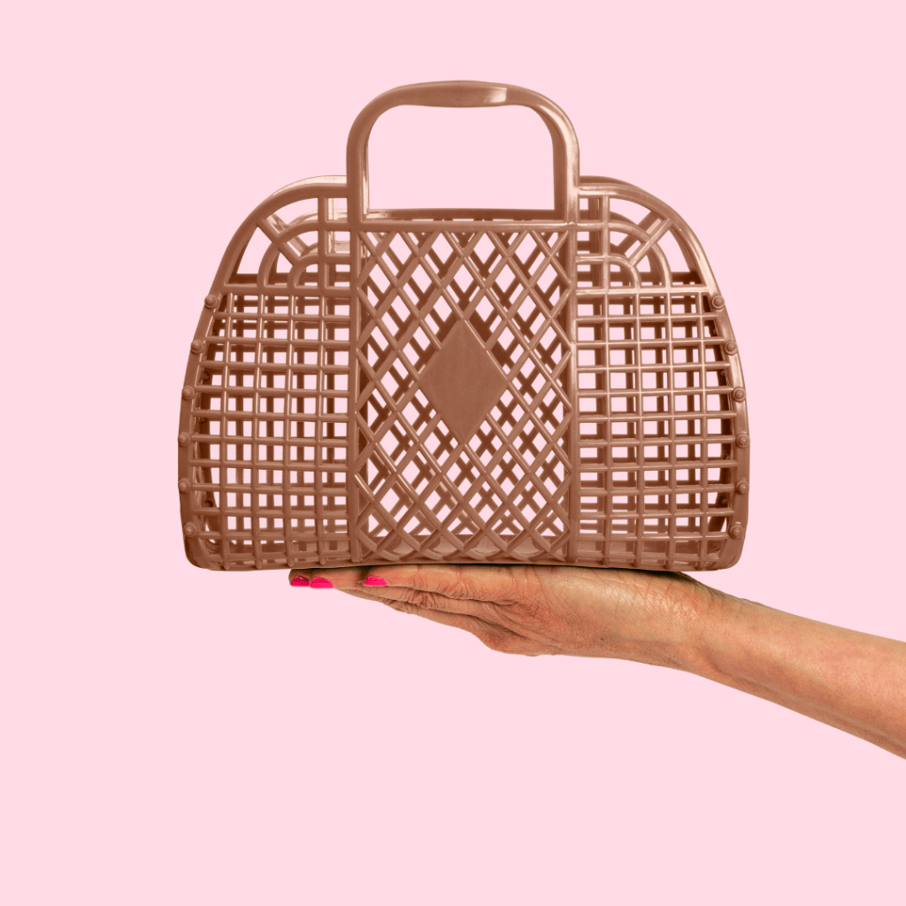 Sun Jellies Retro Basket (Mocha - Small)
