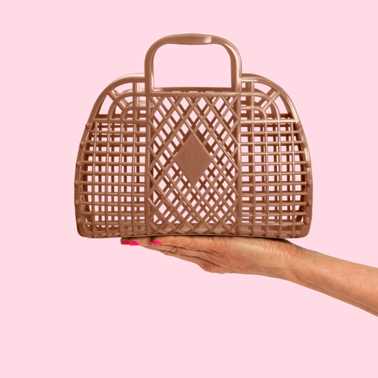Sun Jellies Retro Basket (Mocha - Small)